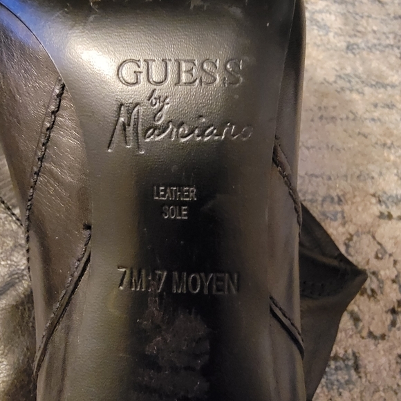 KNEE HIGH NAPA LEATHER MARCIANO HEEL BOOTS - Picture 6 of 9